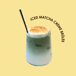 Iced Matcha Crème Brûlée