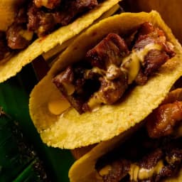Tacos de chicharrón de Ribeye