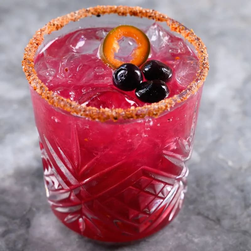 Spicy Blueberry Margarita