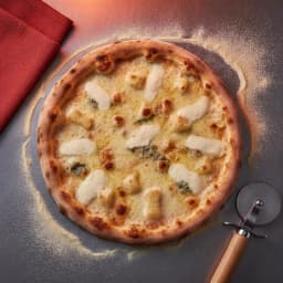 Pizza cuatro quesos