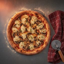 Pizza de champiñones