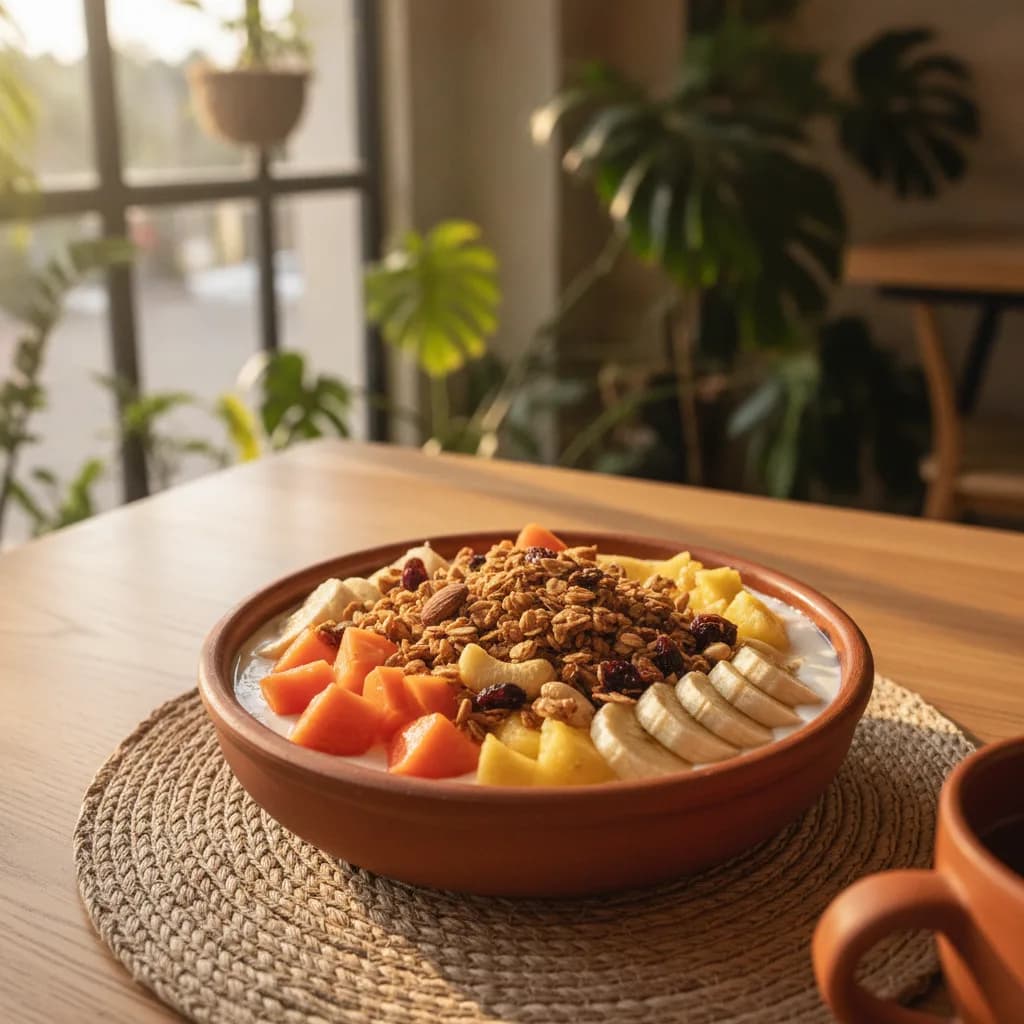 Bowl de fruta y yogur