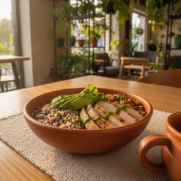 Bowl de pollo y quinoa
