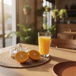 Jugo de naranja natural