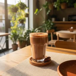 Latte de cacao nica