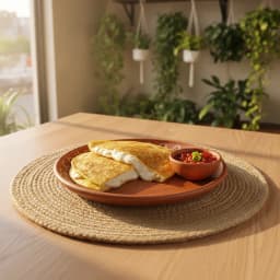 Quesadilla de maíz y cuajada