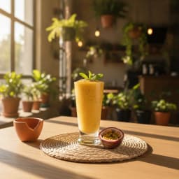 Smoothie de mango y maracuyá