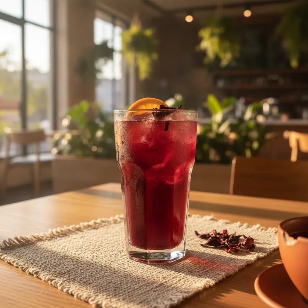 Té de jamaica frío
