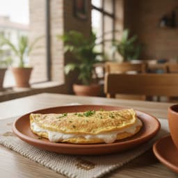 Tortilla de queso y hierbas