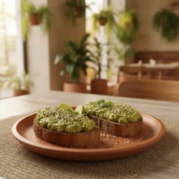 Tostadas de aguacate