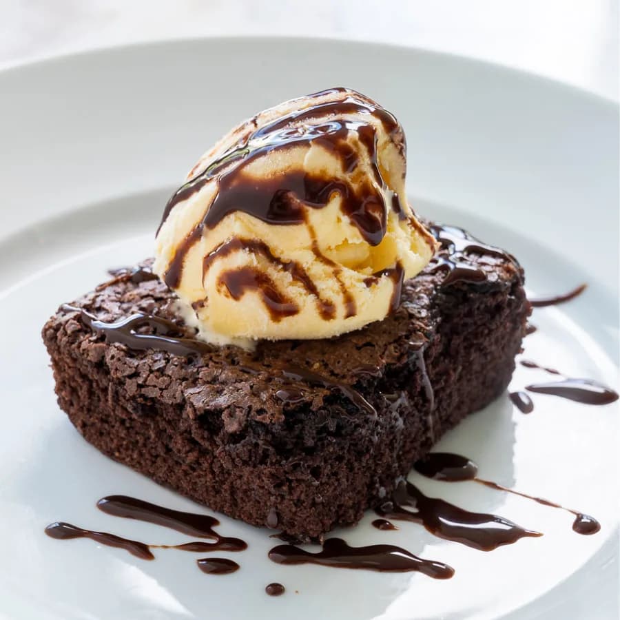 Brownie con Helado