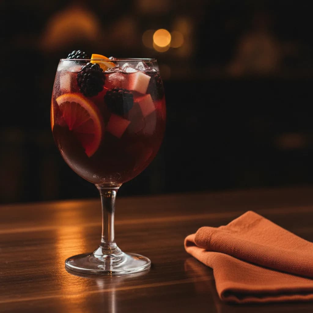 Sangría con frutos