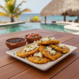 Tostones con Queso
