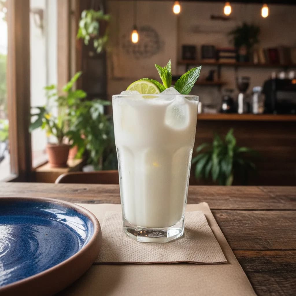 Limonada de coco, hierbabuena, mango o cerezada