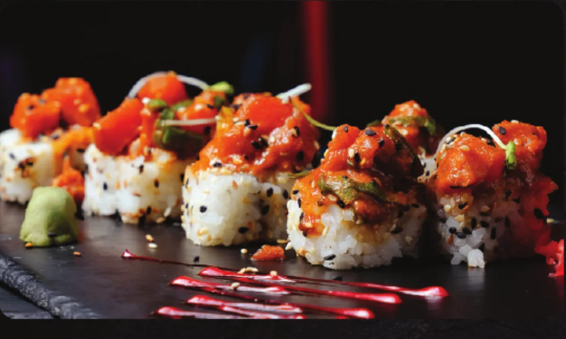 Rollo de atún picante