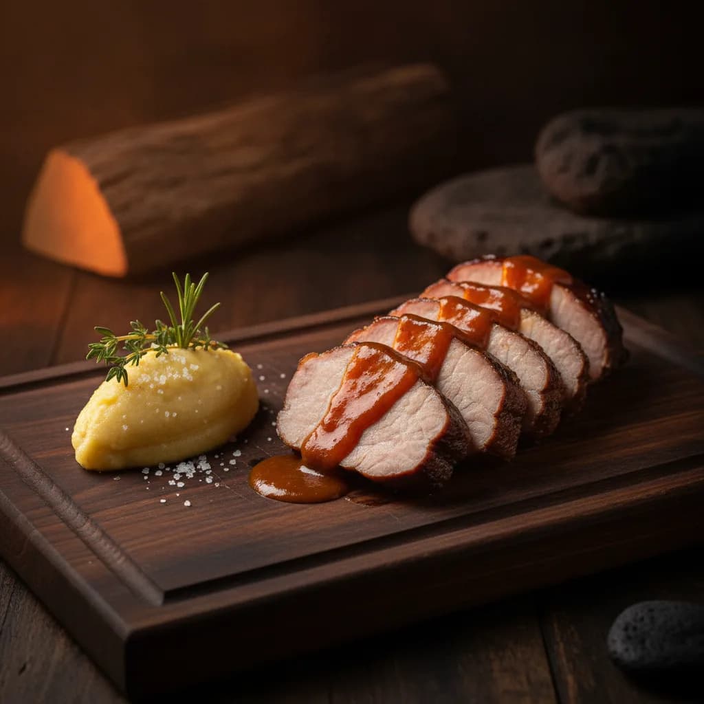 Cerdo en salsa de chile dulce