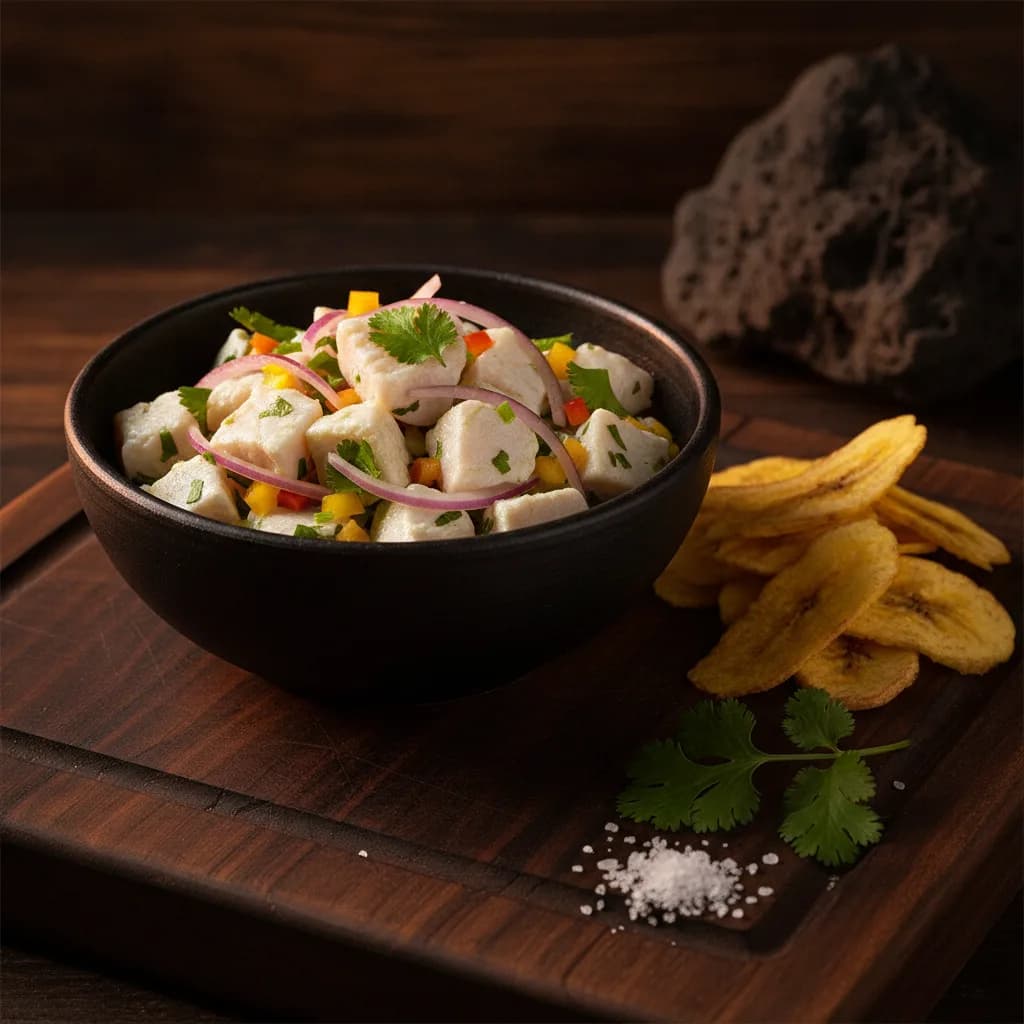 Ceviche de corvina