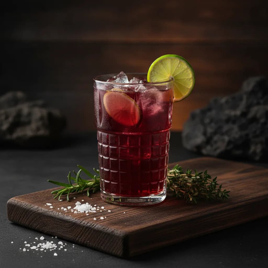 Coctel sin alcohol de jamaica