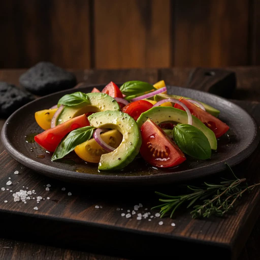 Ensalada de aguacate y tomate