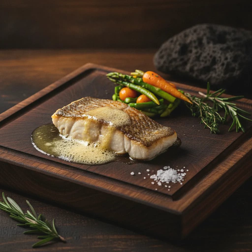 Filete de corvina en mantequilla