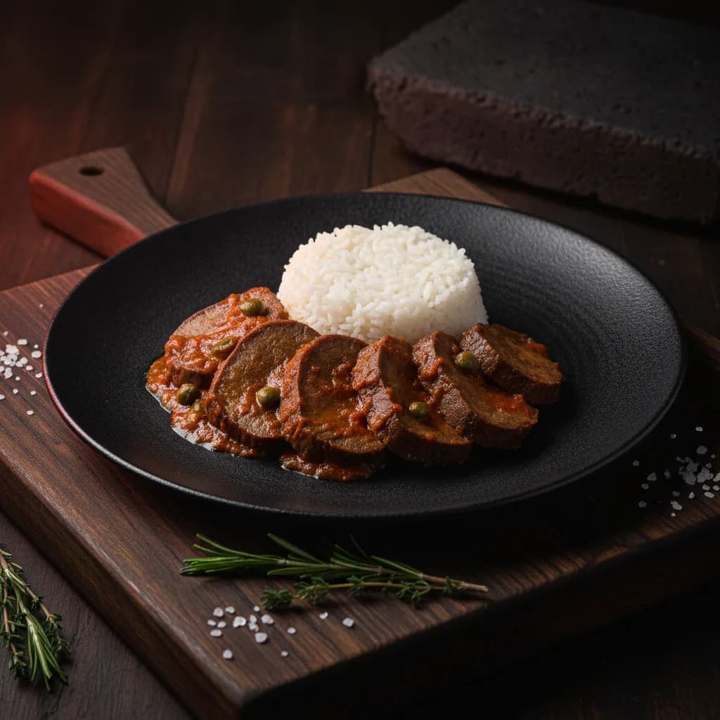 Lengua en salsa