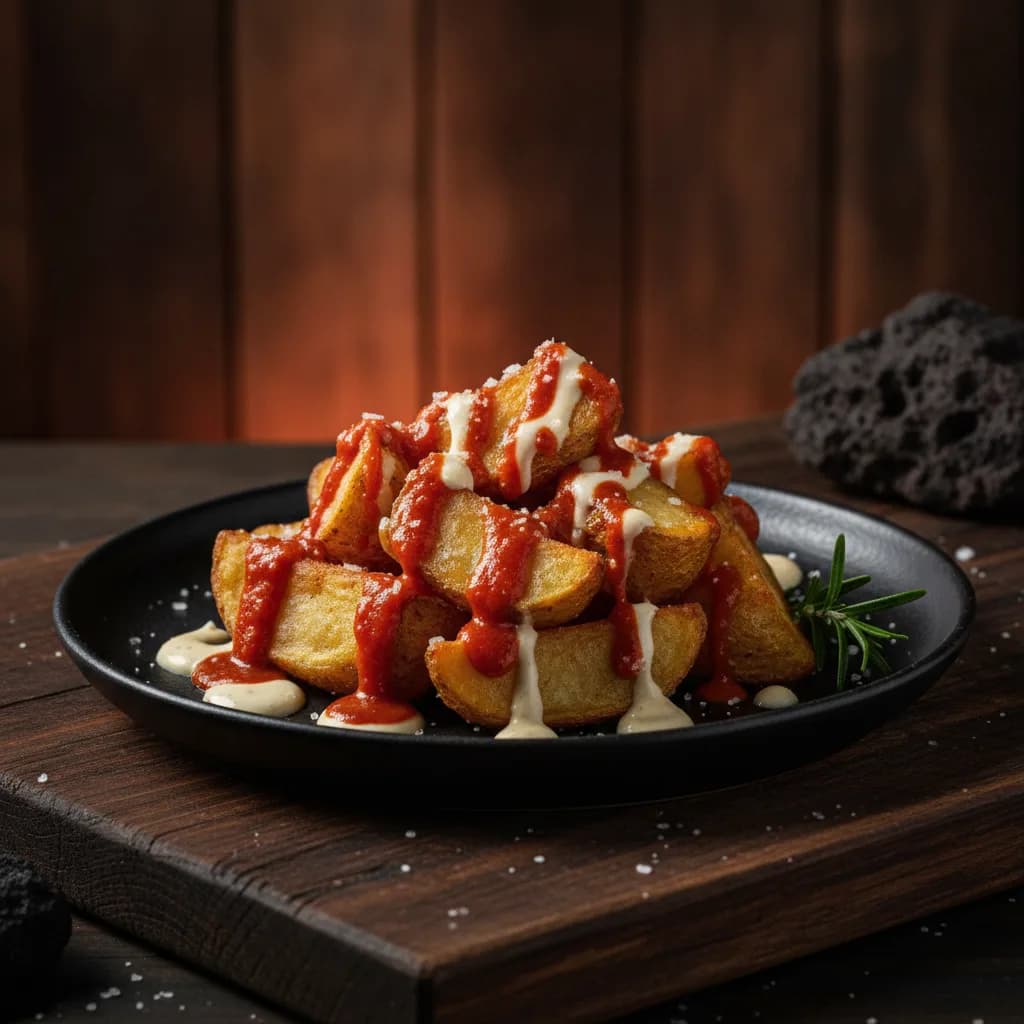 Papas bravas del volcán