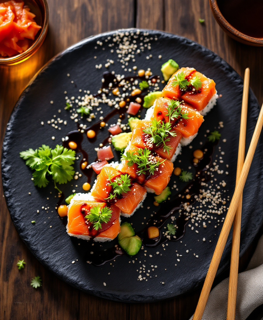 Dragon Roll plated